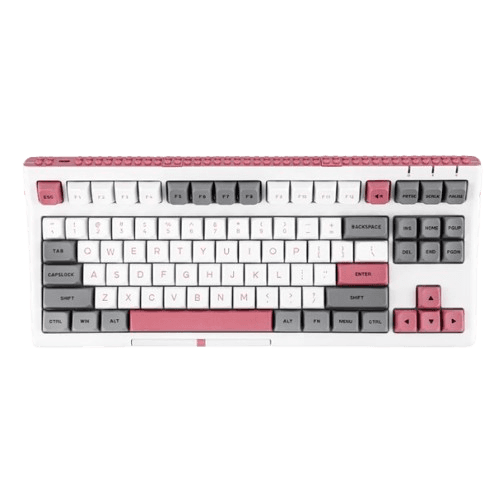 Epomaker Brick 87 Teclado Blanco Rosa imagen 1